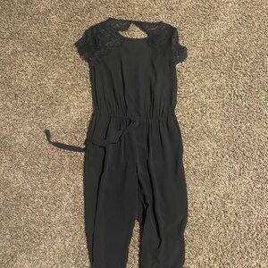 Chic Black Lace Jumpsuit